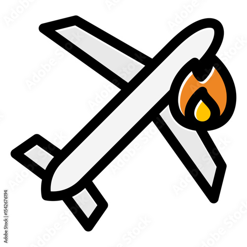 plane accident icon