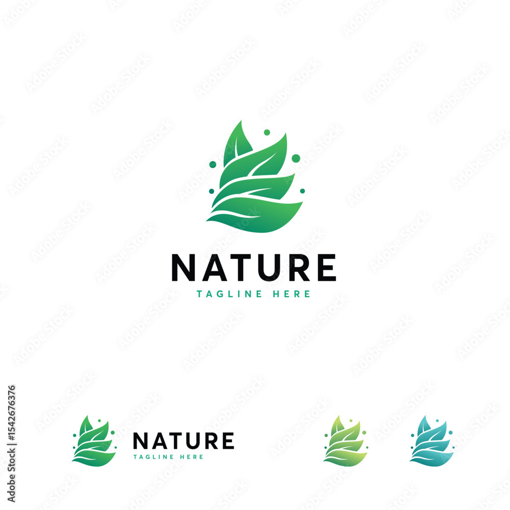 Fototapeta premium Abstract design featuring layered leaves.