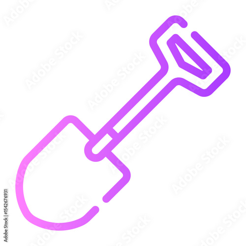 shovel gradient icon