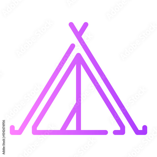tent gradient icon