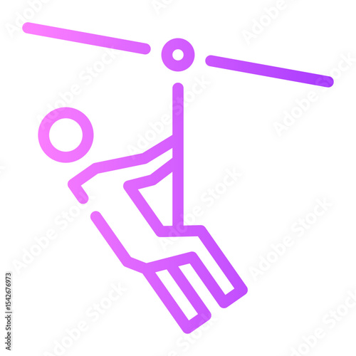 zipline gradient icon