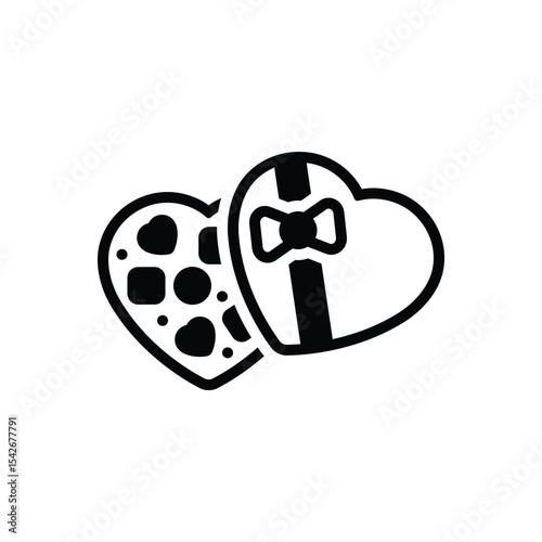 Black solid icon for sweet