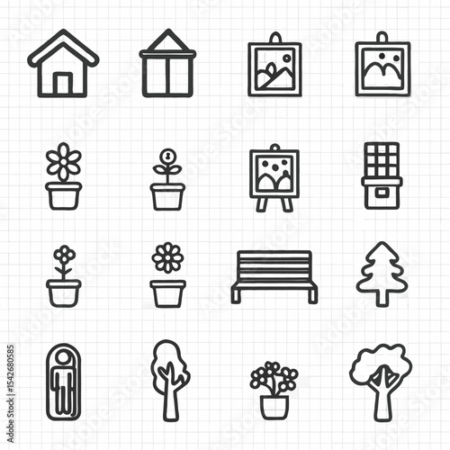 set of icons for web