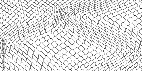 Curved net pattern. Seamless design for sportswear or equipment like soccer goals, volleyball nets, basketball hoops, hockey nets, and athletic.