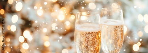 Wedding reception celebration with bride and groom toasting with champagne in a vibrant setting