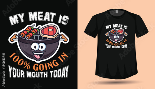 BBQ tshirt design graphic & vector