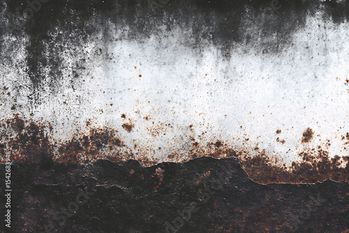 Abstract industrial grunge texture with rust stains and weathered metal patterns for digital backgrounds, website overlays, and creative design elements. 