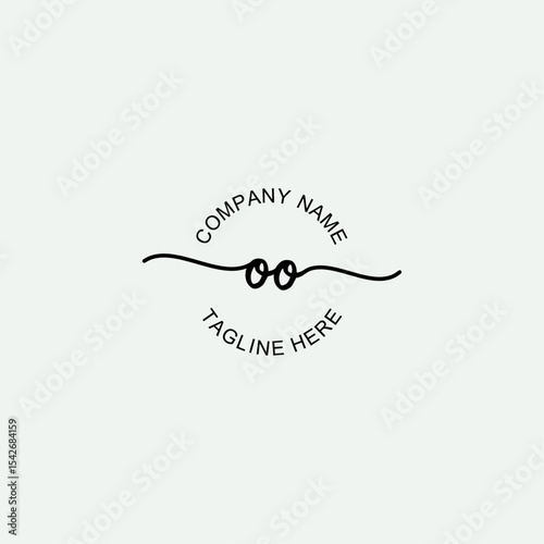 OO Initial Logo Design Vector Template