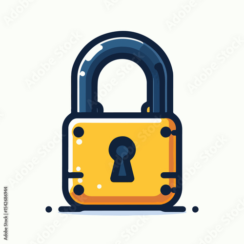 padlock vector illustration