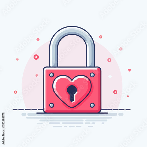 padlock vector illustration