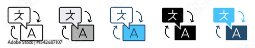 Icons with various styles Student and teacher icons. Education and knowledge symbols. Vector icon collection.
