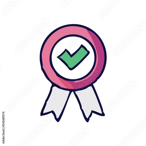 tick and cross buttons vector icons