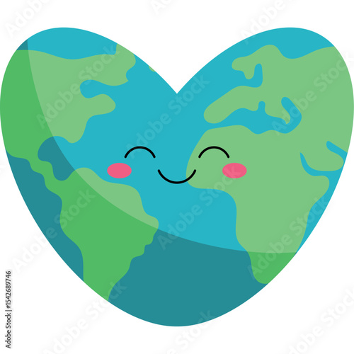 Heart Shaped Earth for Earth Day