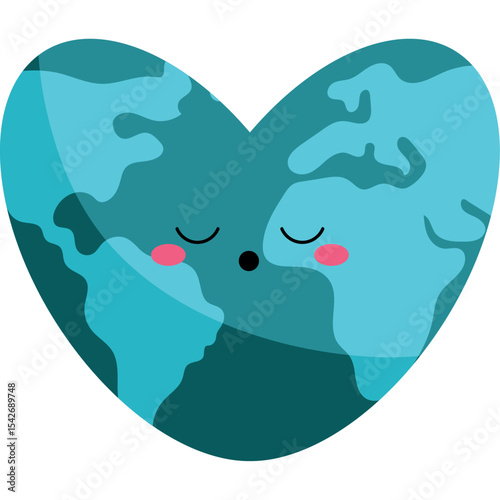 Heart Shaped Earth for Earth Day