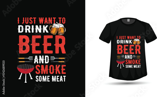 BBQ tshirt design graphic & vector