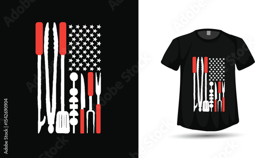 BBQ tshirt design graphic & vector