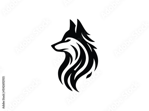 Tribal Wolf Head Design Vector Illustration