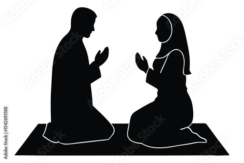 silhouette of a couple
