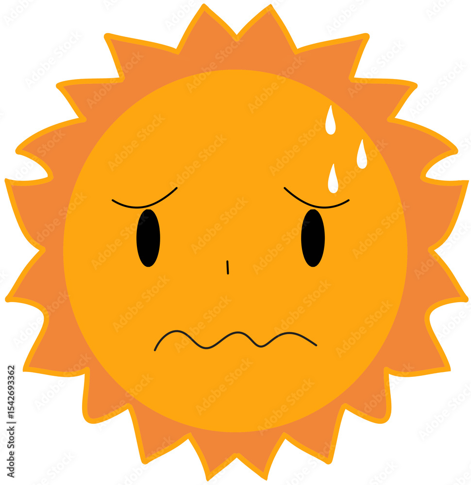 Fototapeta premium The scorching sun