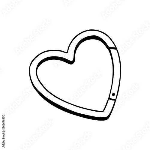 heart shaped carabiner clip