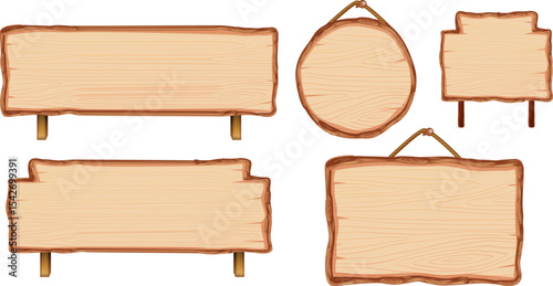 wooden board set