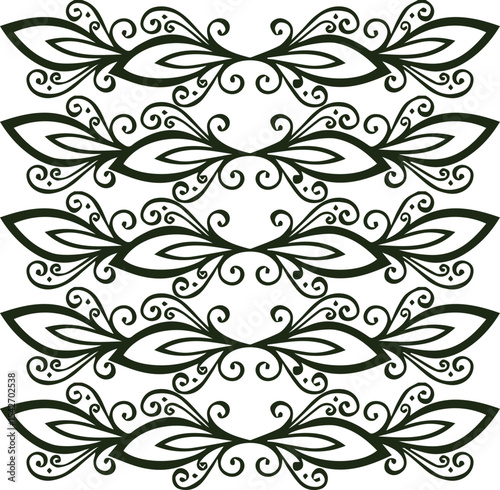 Beautiful flower art and mandala vector design