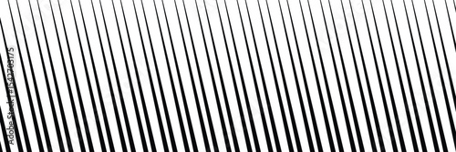 Slash line. Border with diagonal lines. Angle of tilt stripes. Black pattern of footer isolated vector on white background. Vector Illustration .  