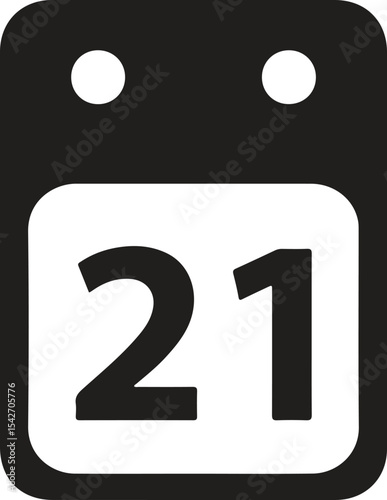 Simple Calendar Icon Clean and Modern Design for Digital Projects