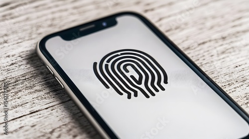 A multi-factor authentication (MFA) process for document access, showing a user verifying identity via biometrics and a mobile device, reinforcing robust security protocols.