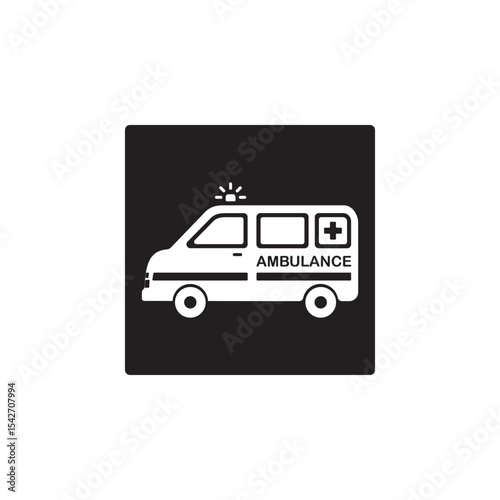 ambulance icon symbol sign vector