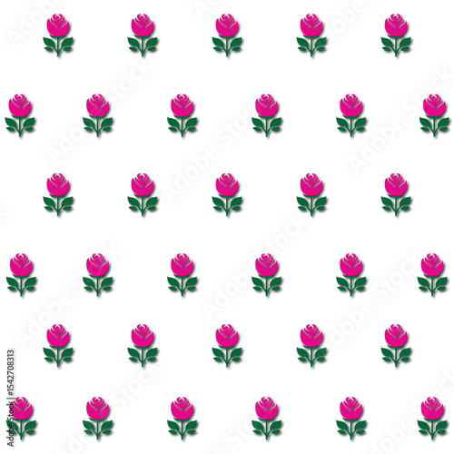 Rose print seamless pattern design for textile.
