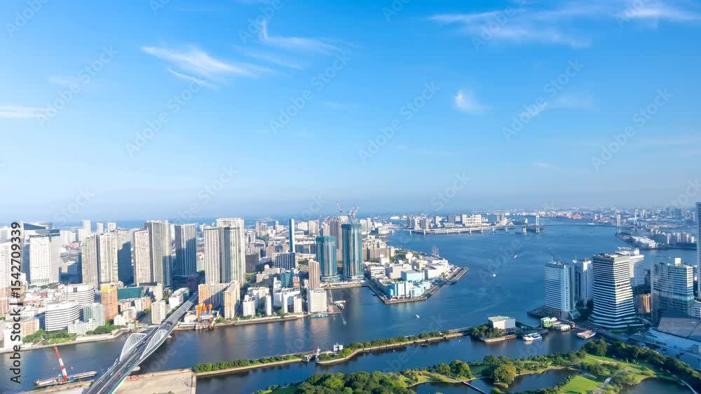 東京湾岸エリア2025・ドローン撮影イメージ