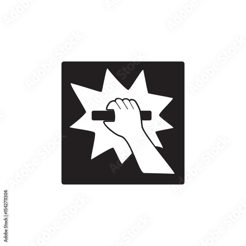 break to obtain access icon symbol sign vector