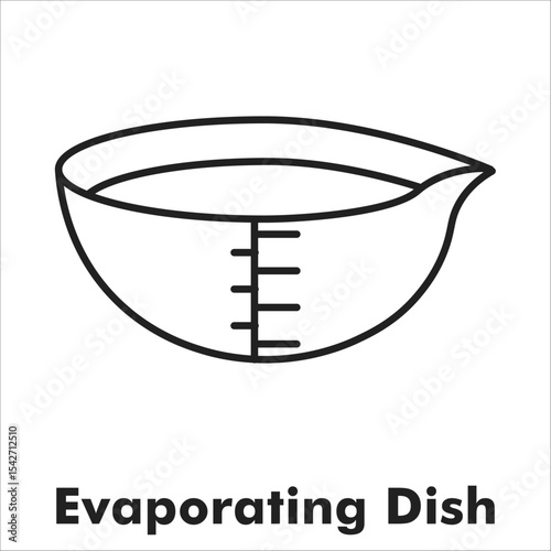 Evaporating Dish Outline Icon