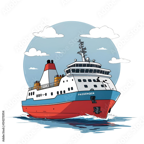 ship on the sea