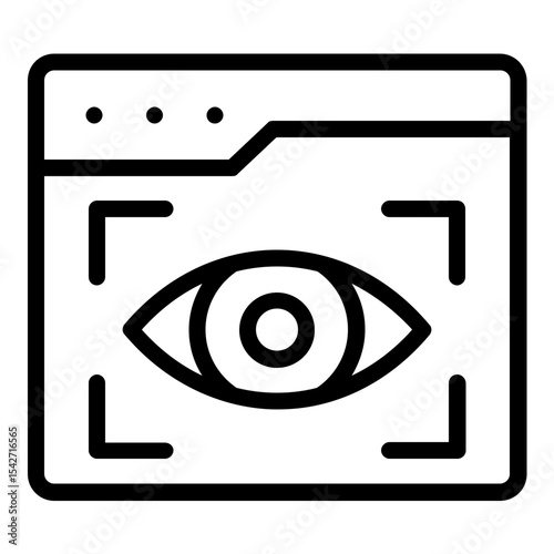 web visibility icon line