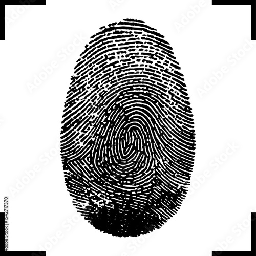 Password identity. Fingerprint icon. Eps10.