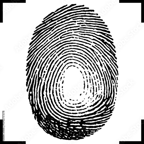Password identity. Fingerprint icon. Eps10.