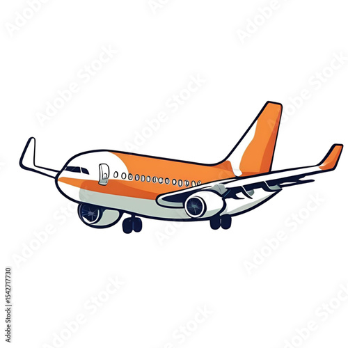 airplane isolated on white