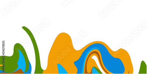 Festival, event, celebration, music themed background with futuristic elements and wavy shapes and with negative space for text
