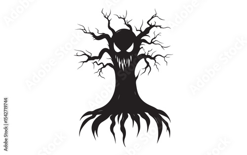 halloween silhouette of a tree