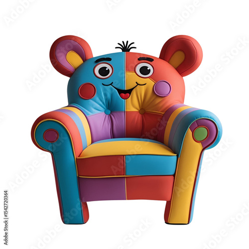teddy bear on chair