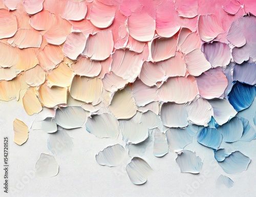 Abstract textured painting with vibrant color palette