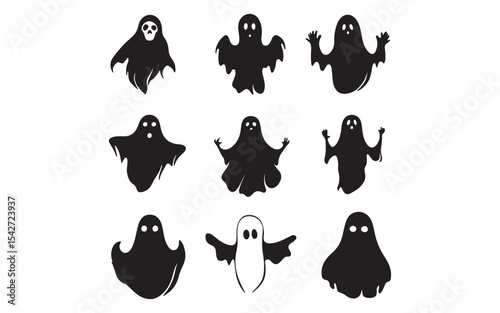 halloween silhouettes of women