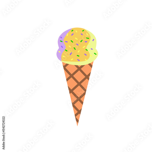 ice cream cone isolated