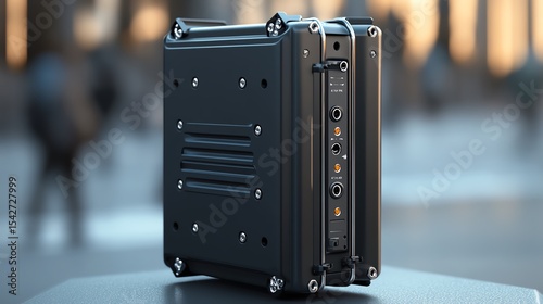 A compact booster with a unique folding antenna mechanism