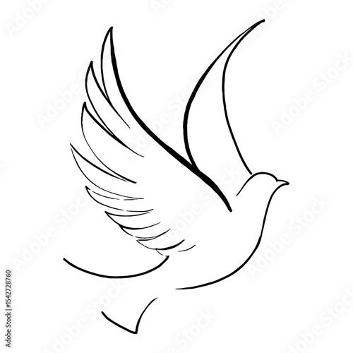 A symbolic Christian logo featuring a cross, a dove, and an open Bible. The dove rises like a flame from the scriptures, representing the Holy Spirit and the light of God’s word. This minimalist black