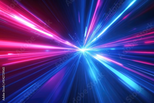 Abstract vibrant speed lines radiating outward