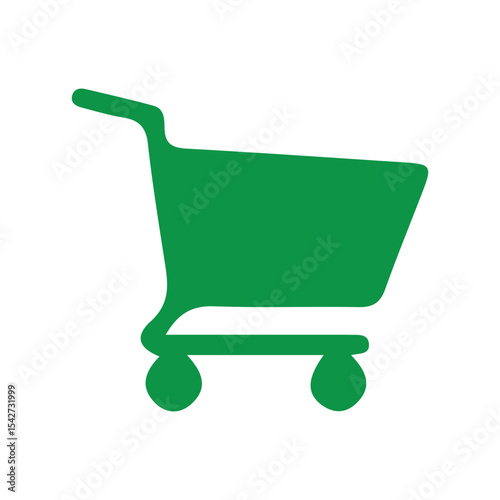 green shopping cart