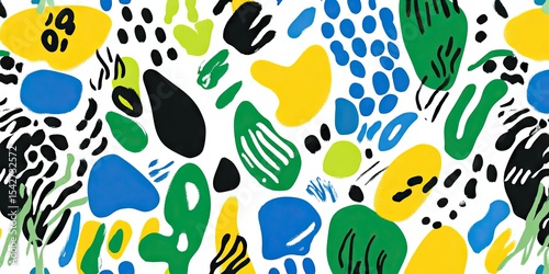 Abstract Pattern with Organic Shapes